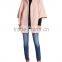 2015 New Style Ladies Pink Wool Cape Coat, High Quality Coat For Woman