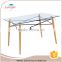 Factory wholesale price modern square dining table set