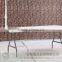 stainless steel 6FT regular plastic side table/indoor modern study table with removable legs