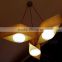 Wood chandelier,Led lights chandelier,Wood modern design solutions international chandelier P1012-5R