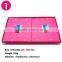 Paper Fold Down Rose red Storage Box / Steel Corners, Handles & File Tag Holder