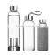 Sealing Screw Metal Cap Heatproof High Borosilciate Material Size Custom Glass Water Bottle