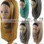 Wholesale muslim 100% cotton pashmina hijab shawl scarf with beautiful rivets