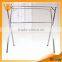 Double pole adjustable telescopic stainless steel clothes rack manufacturer