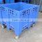 Wheeled Blue Plastic Storage Pallet Box, Storage moving crate