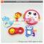 Lovely animal baby learning sway bell rattle baby rattle toy set