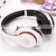 Wireless Bluetooth Headset, bluetooth 4.0 over the ear headphone with microphone (White)