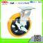 125mm American style welding housing PU heavy duty caster