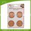 self adhesive silkscree printing cork stickers for mirron decal