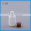 Round small cosmetic plastic bottle