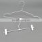 2016 Light weight fashion design aluminium metal silver wire clothes hanger