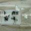 Clear UV printed cast storage acrylic tray with lid