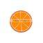 Non-slip orange silicone cup mat