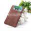 factory wholesale leather card case with money compartment credit card bag