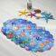 Pattern print bathroom mat shower room anti-slip mat tub sink mat