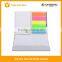 Custom logo printed assorted sticky notes memo pad with PET page marker