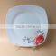 11'' square porcelain custom dinner plates for wedding ceramic dinner plates and dishes Cheap bulk stock