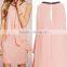 Sleeveless beaded neckline ruffled wholesale price mini party dress