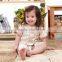 New Design summer natural colored cotton short sleeve baby cotton clothes