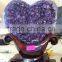 Mini Amethyst Quartz Hearts Geodes for decoration
