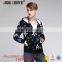 Fashion Design Printing 100% Cotton Zip Up Hoodies