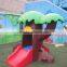 kindergarten funland Eco-friend plastic play house with slide for children