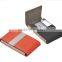 Hot selling cheap logo printed pocket leather name card holder for promotion and business