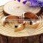 Titanium steel rose gold plated round pendant earrings fashion women earrings stud wedding jewelry 6710097