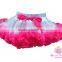 Latest design fluffy skirt chiffon pettiskirts tutu girl baby skirt infant toddlers pettiskirt for kids