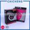 Electronics packaging folding black corrugated box for earphone