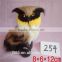 owl plush toy with bright eyes feathered owl decoration