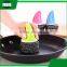 mini plastic hand bowl pot dish clean cleaning brush with steel ball