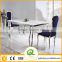 TH287 Stainless steel cheap price glass top dining table