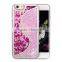 Bicolor Quicksand Glitter PC Material Phone Case For iPhone 6 6 Plus