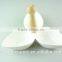 White ceramic porcelain desert plates / snack divided serving dishes