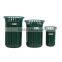 Arlau outdoor park metal bin steel with outdoor