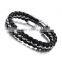 mens leather bracelet fashion bracelets 2017 real cow leather bracelet