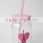 recycled valentine's day red lips design glass drinking jar with lid