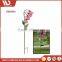 Chinese Garden Decoration Foxglove Glass Flower Led Solar Light Stake