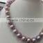 Wholesale 11-12 mm Purple Round Freshwater Loose Pearl Jewelry Necklace
