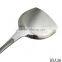 Professional stainless steel cooking spatula with wood handle