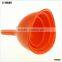 11002 3pcs New Design Silicone Folding Funnel/foldable Funnel