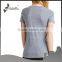 Cotton fabric plain t shirts with short sleeve