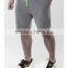 Lightweight Loose Fit Mens Training Shorts Charcoal Neon Contrast Fitness Shorts with 2 Pockets Cotton French Terry Sweat Shorts