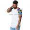 curve bottom t shirt, mens curve t shirt sublimation printing