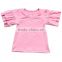 2016 summer high quality fashion toddler ruffle knit cotton solid children shirts costume