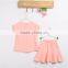 EFINNY Baby Girls Cute Eyes Printed Top Shirts and Skirt 2 Piece Sets Outfits