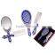 A Chinese Carnelian Handle Hand Mirror,Bronze Hollow Handle Oval Mirror + Comb Suit with Logo Customized