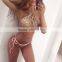 B22029A Europe Sexy Ladies Sequin Swimwear Fashion halter swimwear