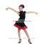 Child Kid High Neck Modern Latin Dance Dress Girls Elegant Performance Skirt Suit